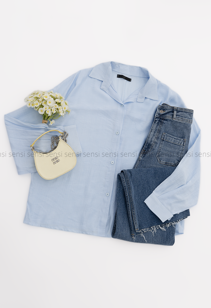 شومیز زنانهnrپری شیشه ای کد1006220